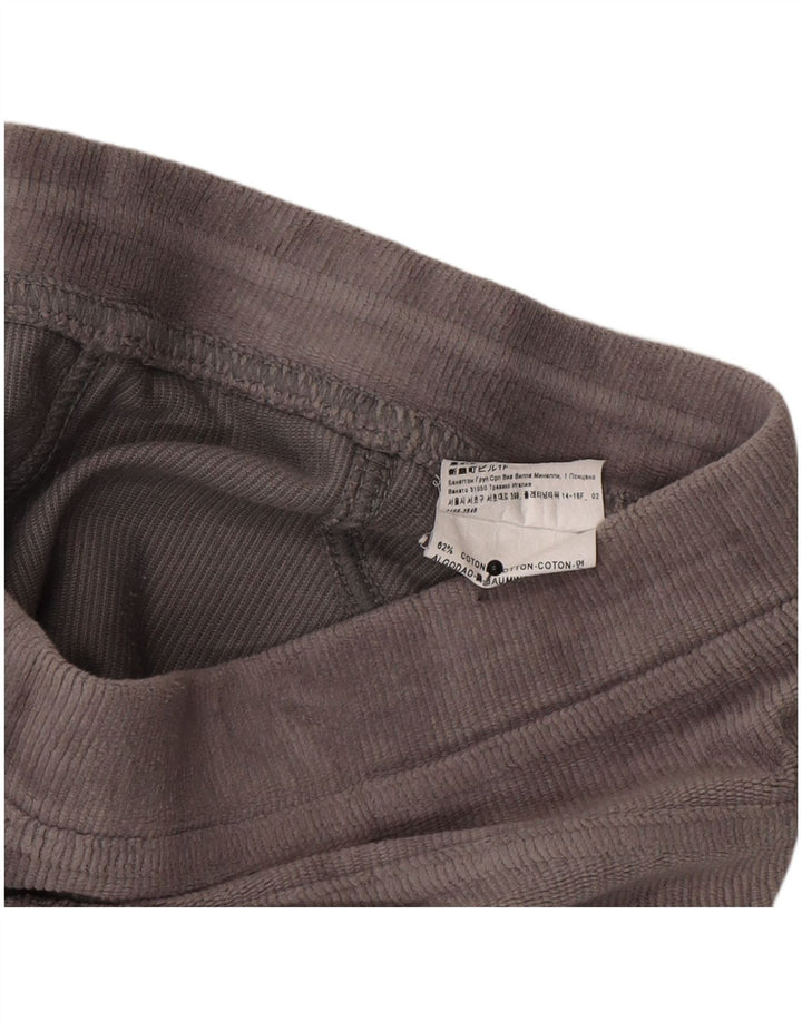 Benetton Dame Leggings UK 10 Små Grå Bomuld