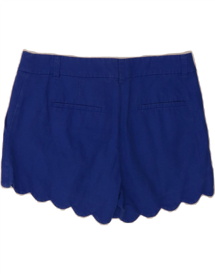 J. CREW Womens Chino Shorts US 6 Medium W30  Blue Linen Vintage J. Crew and Second-Hand J. Crew from Messina Hembry 