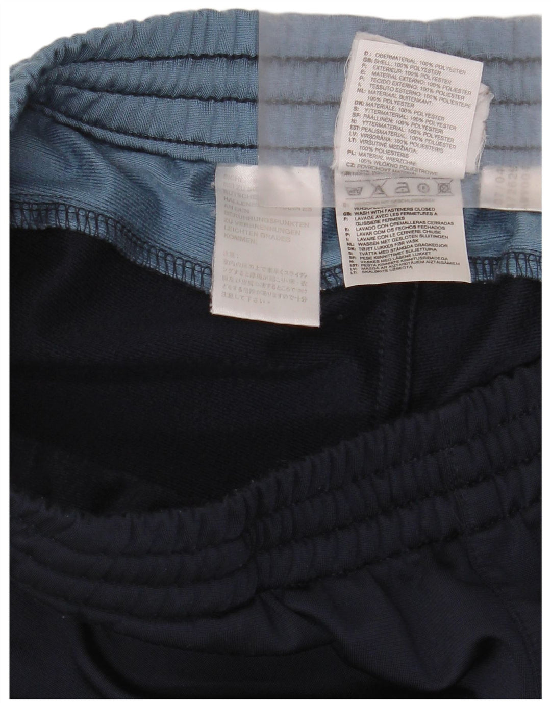 Adidas Træningsdragtsbukser til mænd Small Navy Blue Colourblock Polyester