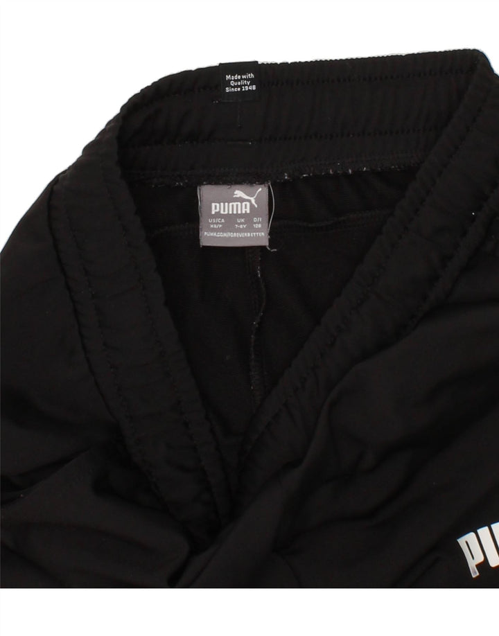 PUMA Boys Tracksuit Trousers Joggers 7-8 Years Small Black Vintage Puma and Second-Hand Puma from Messina Hembry 