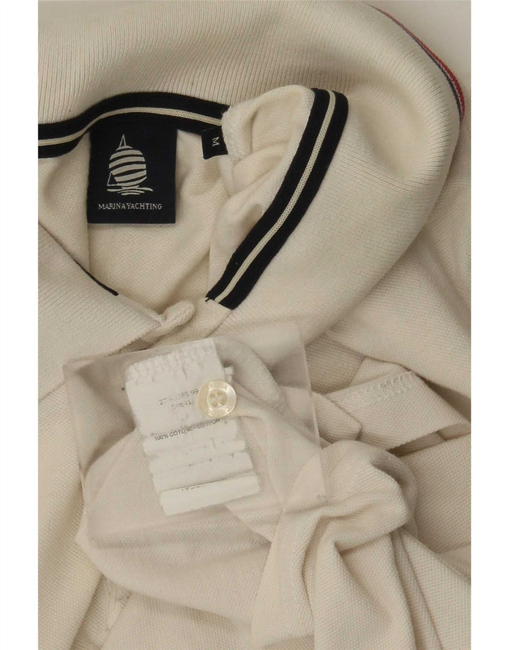 Marina Yachting Herre poloshirt Medium hvid bomuld