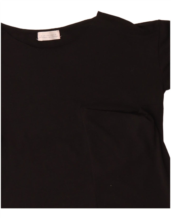 Zara Dametop Langærmet UK 14 Medium Sort