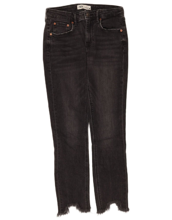 Zara Dame Slim Jeans EU 36 XS W26 L26 Sort
