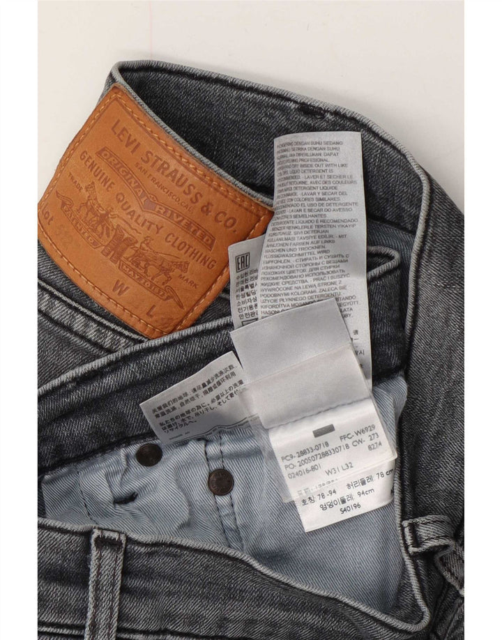 Levi's Herre 512 Slim Tapered Jeans W31 L32 Grå Bomuld