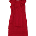 COAST Womens Sleeveless Sheath Dress UK 12 Medium Red Acetate Vintage Coast and Second-Hand Coast from Messina Hembry 