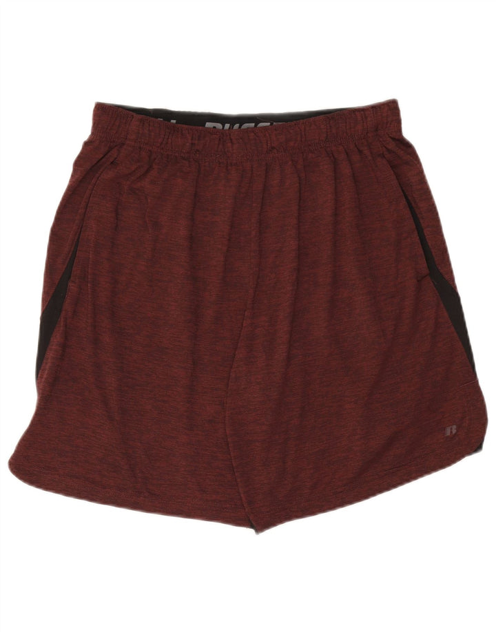 Russell Athletic Herre Dri Fit Sportshorts Medium Maroon Colourblock