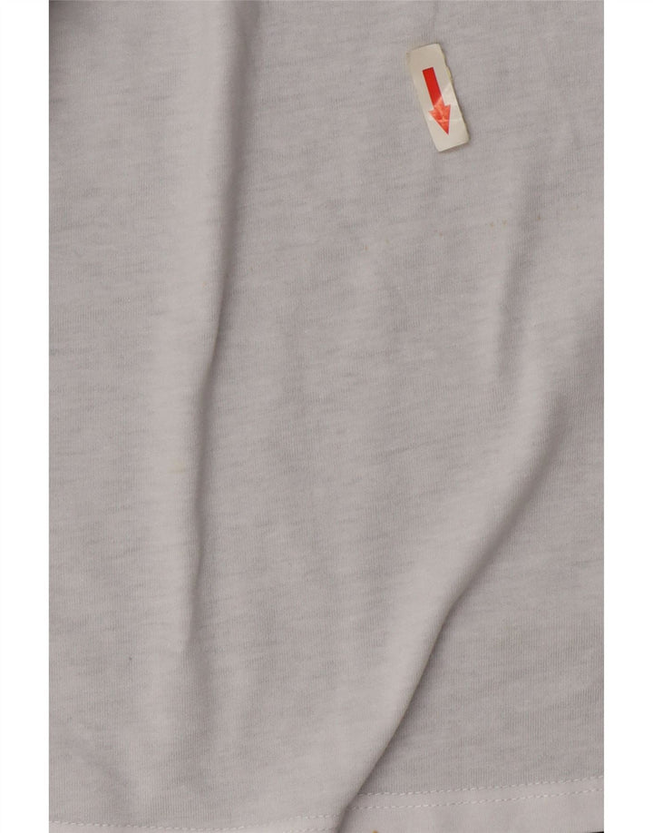 Fila Grafisk T-Shirt Top UK 14 Medium White Colourblock Polyester