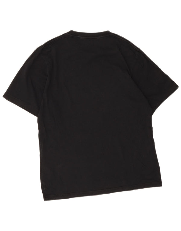 Vans Herre Custom Fit Grafisk T-Shirt Top XL Sort Bomuld