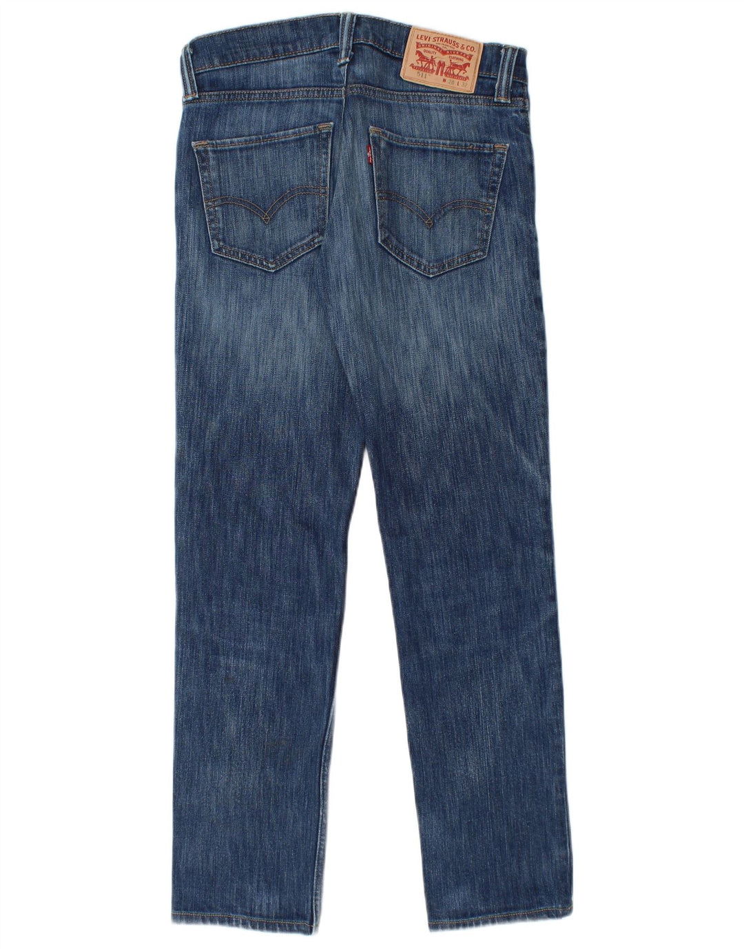 Levi's Herre 511 Distressed Slim Jeans W28 L29 Blå Bomuld