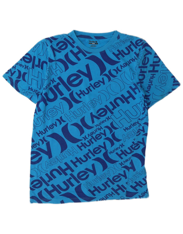 Hurley Boys Grafisk T-Shirt Top 13-14 År Blå Bomuld