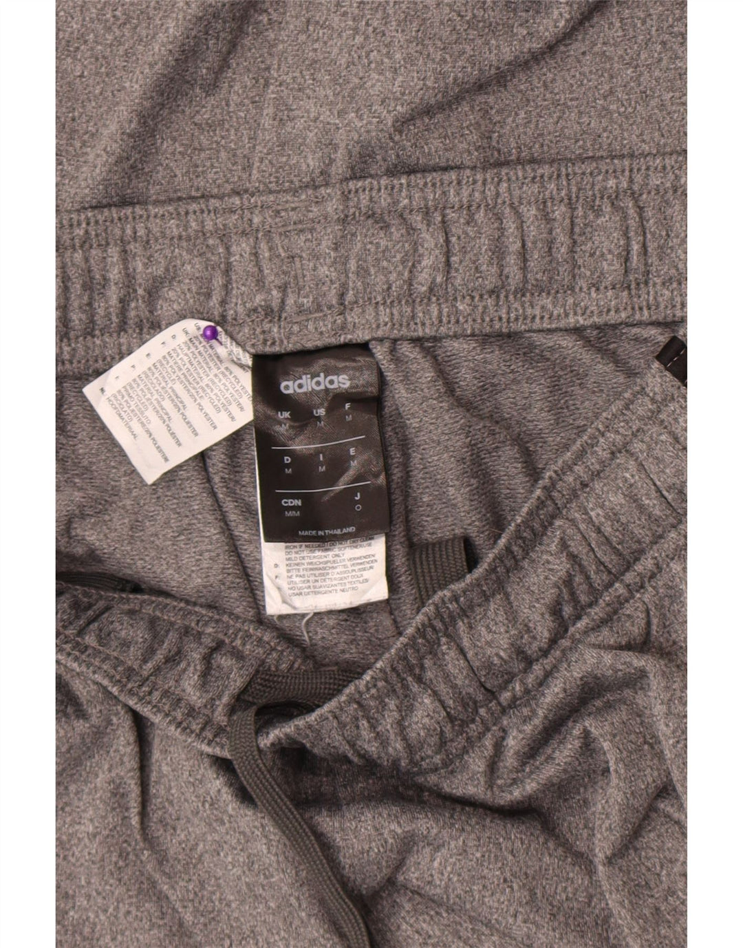 Adidas Træningsdragtsbukser til mænd mellemgrå polyester
