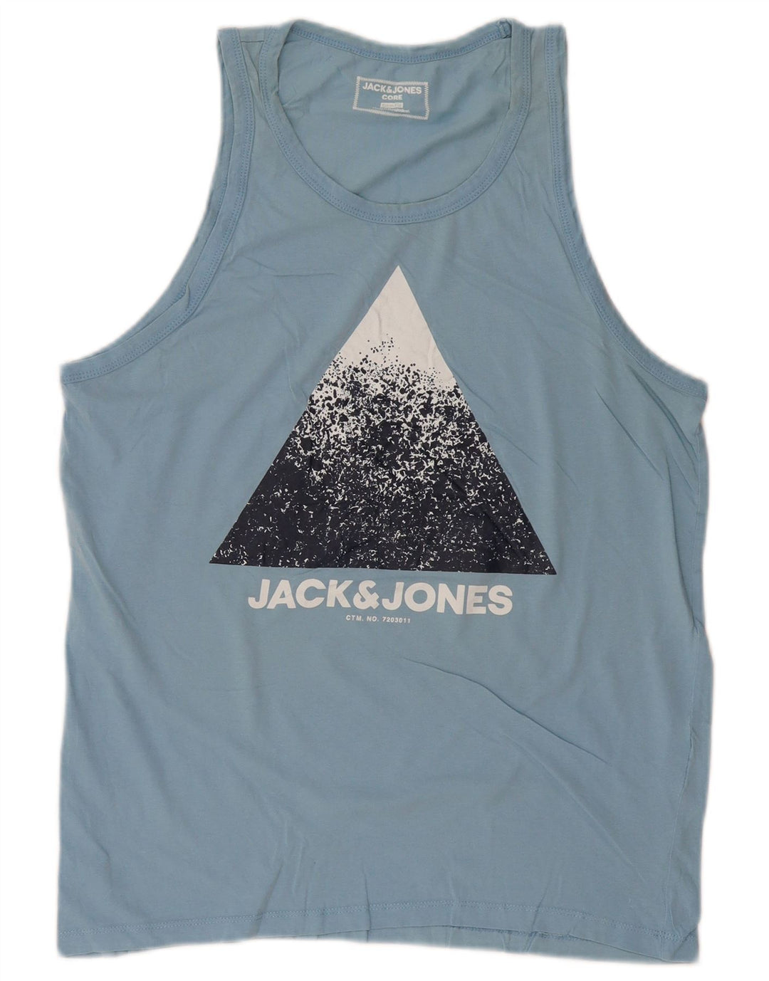 JACK & JONES Herre Core Slim Fit Grafisk Vest Top Stor Blå