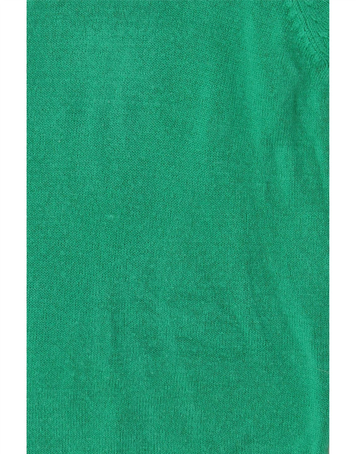 Marks & Spencer Dame sweater med rund hals DK 14 Medium Grøn Akryl