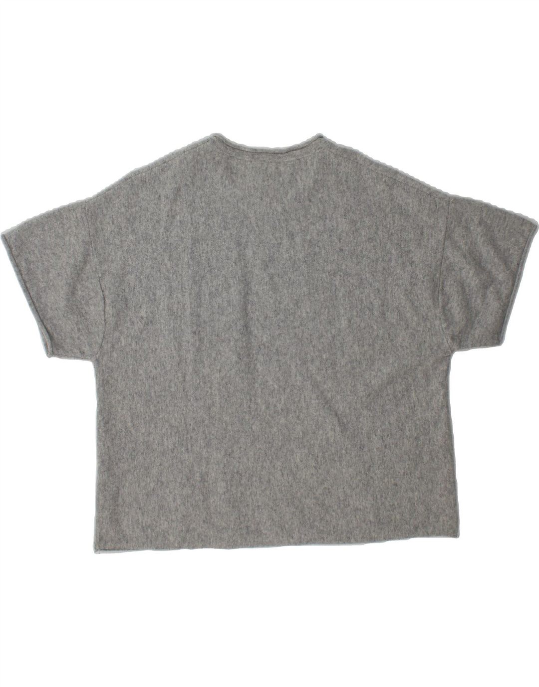 MASSIMO DUTTI Womens Oversized Boat Neck Jumper Sweater UK 10 Small Grey Vintage Massimo Dutti and Second-Hand Massimo Dutti from Messina Hembry 
