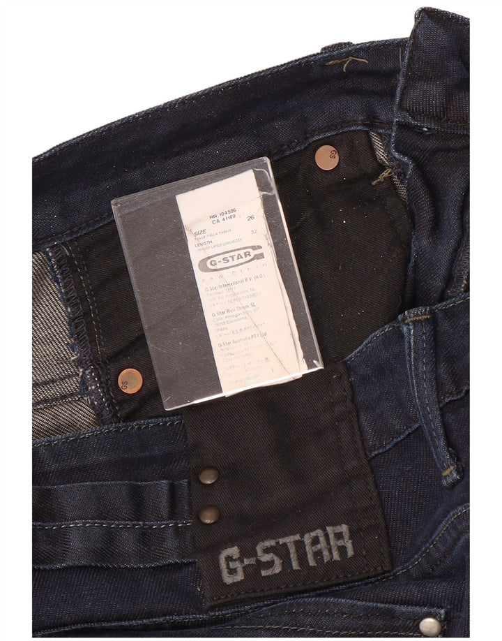 G-STAR Dame Skinny Jeans W26 L32 Marineblå Bomuld