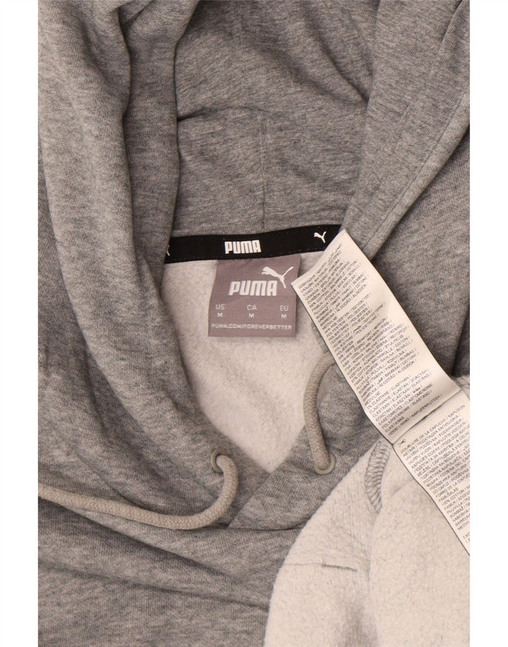 Puma Herre grafisk hættetrøje Jumper Medium Grey Flecked Bomuld