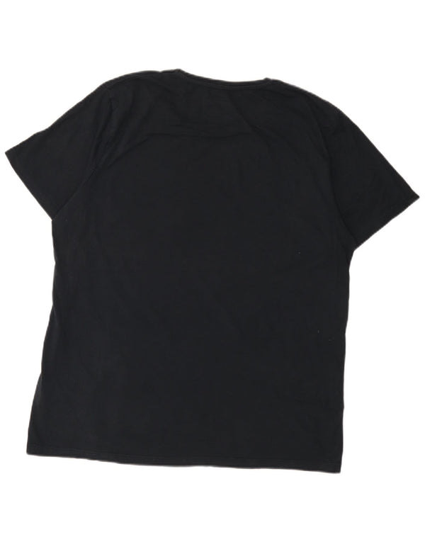 Jack & Jones Herre grafisk T-shirt top 2XL sort bomuld