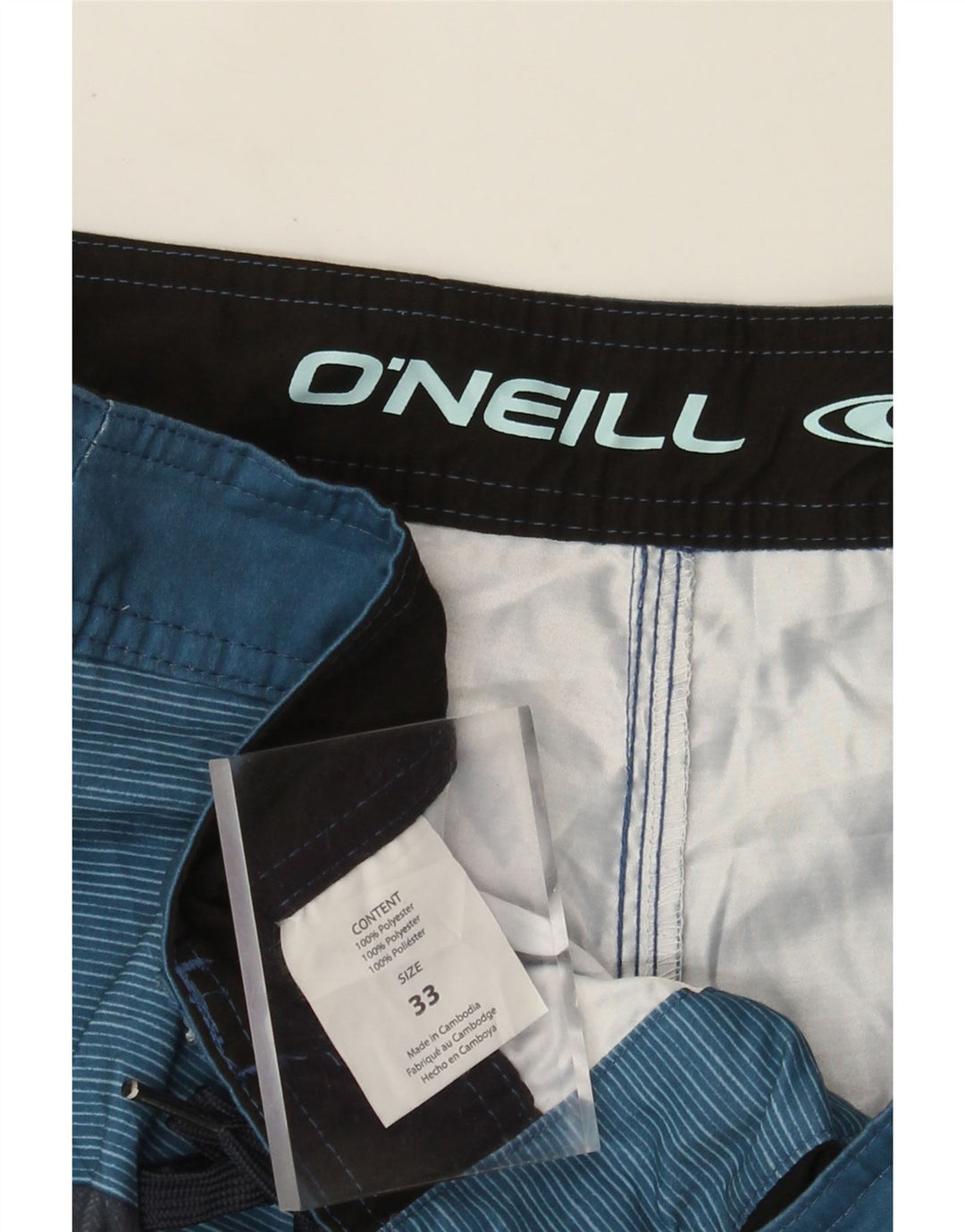 O'Neill Badeshorts til mænd mellemblå farveblok polyester