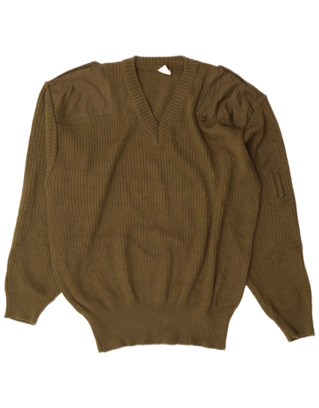 E.I Herre Military V-hals sweater XL Khaki
