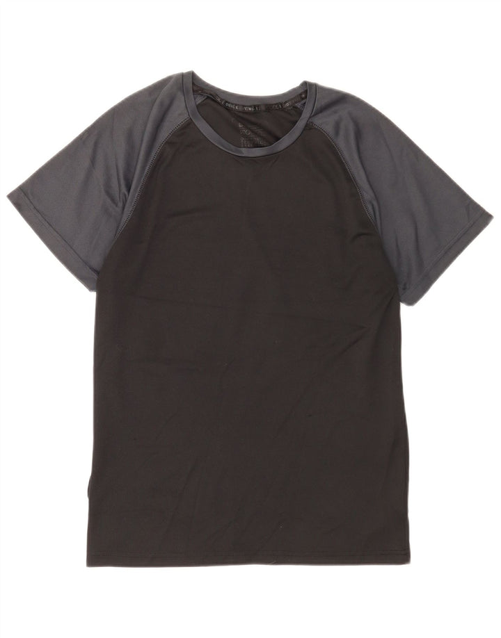 Mountain Warehouse Herre IsoCool T-Shirt Top Lille Sort Colourblock