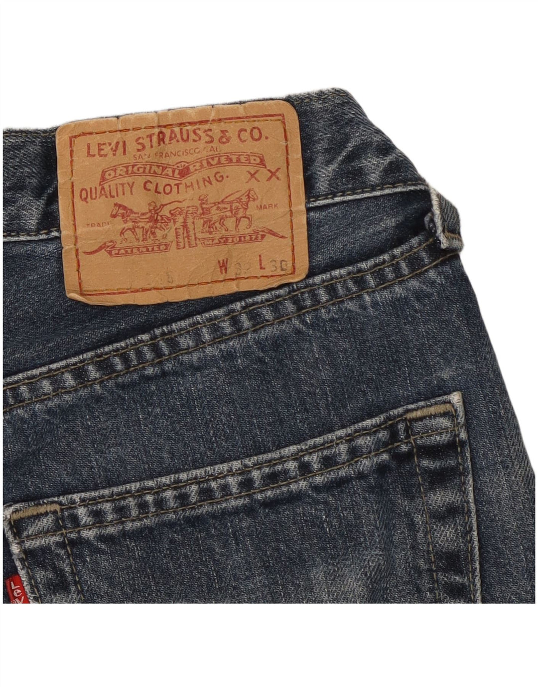 Levi's Straight Jeans til mænd W32 L26 blå bomuld