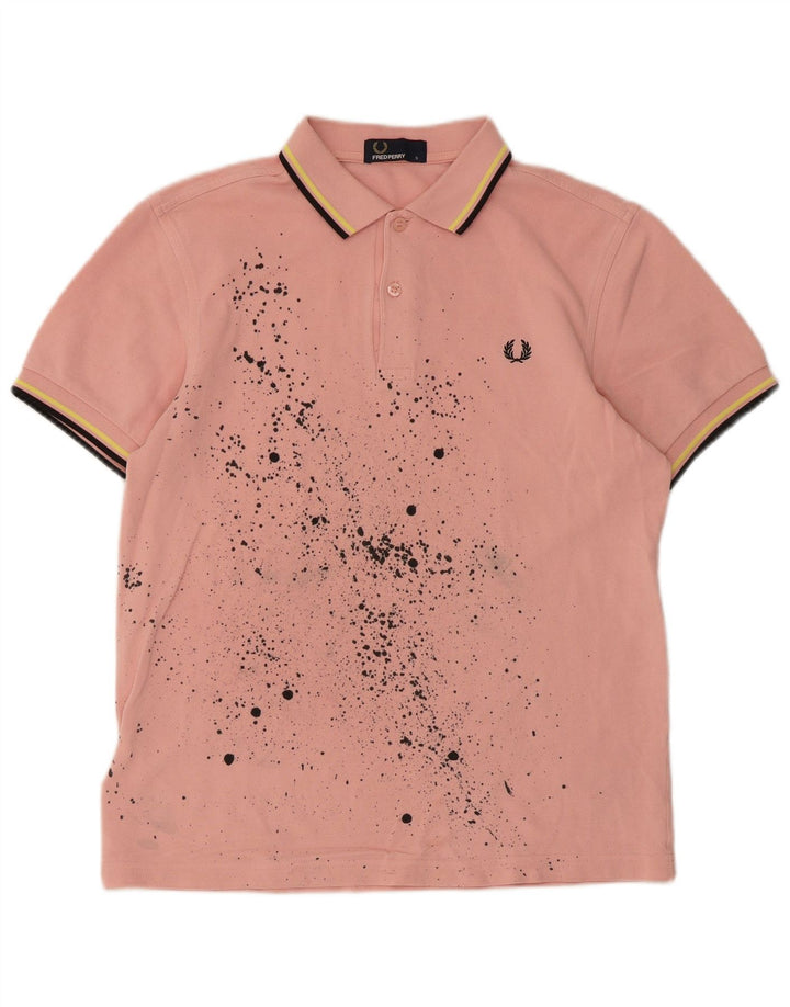 Fred Perry Herre Polo Shirt Lille Pink Tie Dye Bomuld