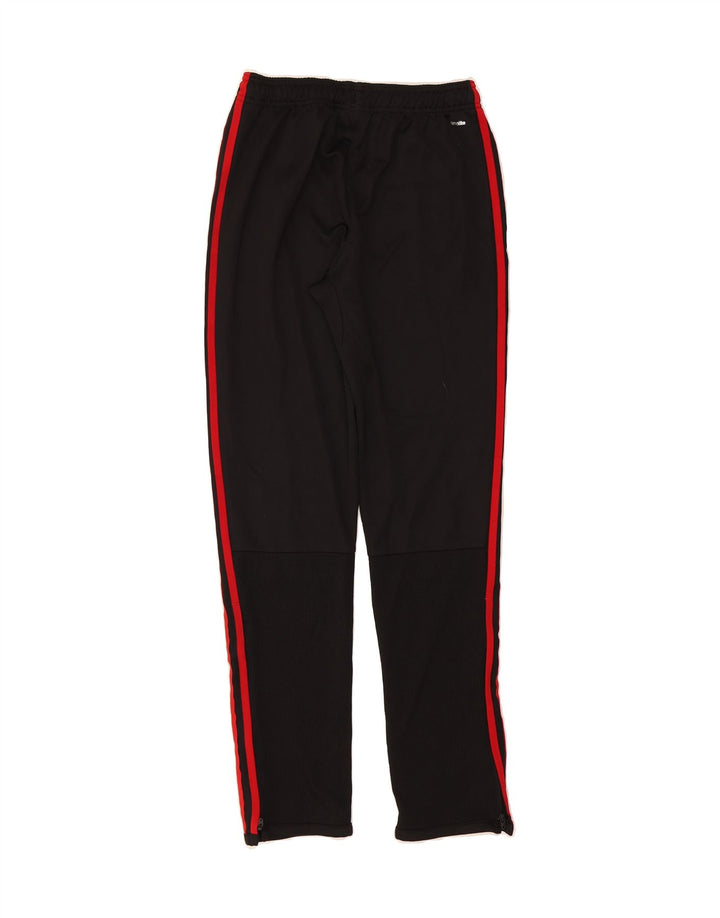 ADIDAS Boys Climalite Tracksuit Trousers 13-14 Years Black Polyester Vintage Adidas and Second-Hand Adidas from Messina Hembry 