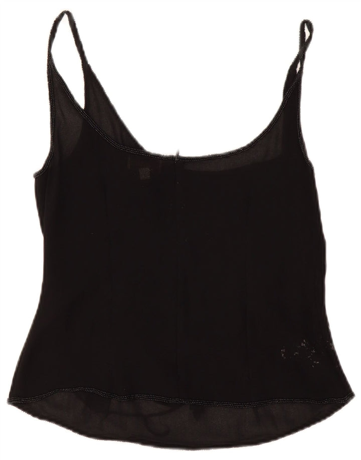 Antonello Serio Dame Cami Top UK 12 Medium Black Floral