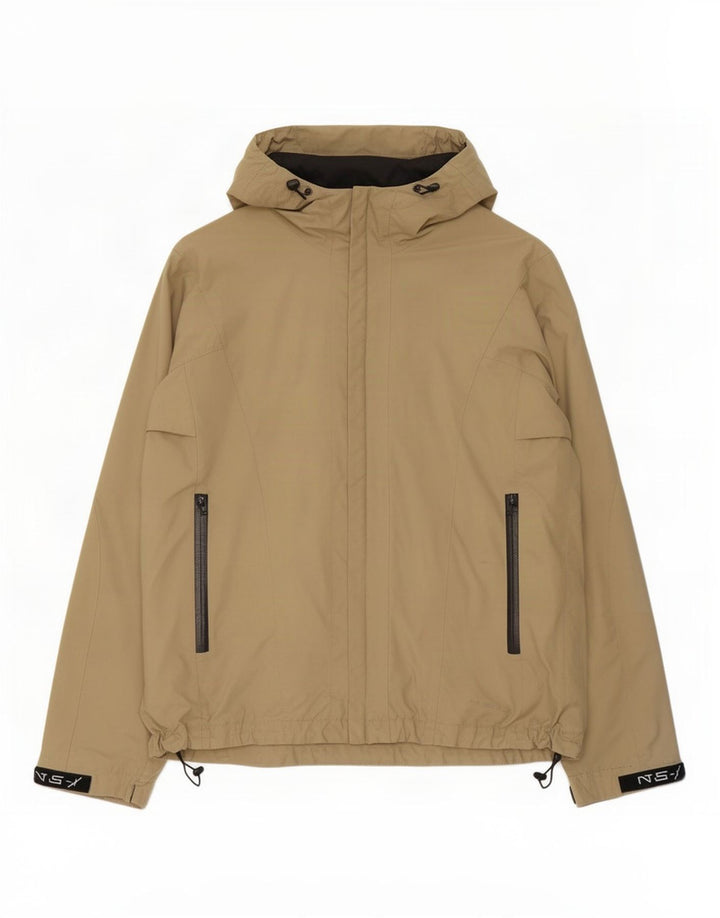 North Sails Regnjakke med hætte til mænd UK 42 XL Beige Polyamid
