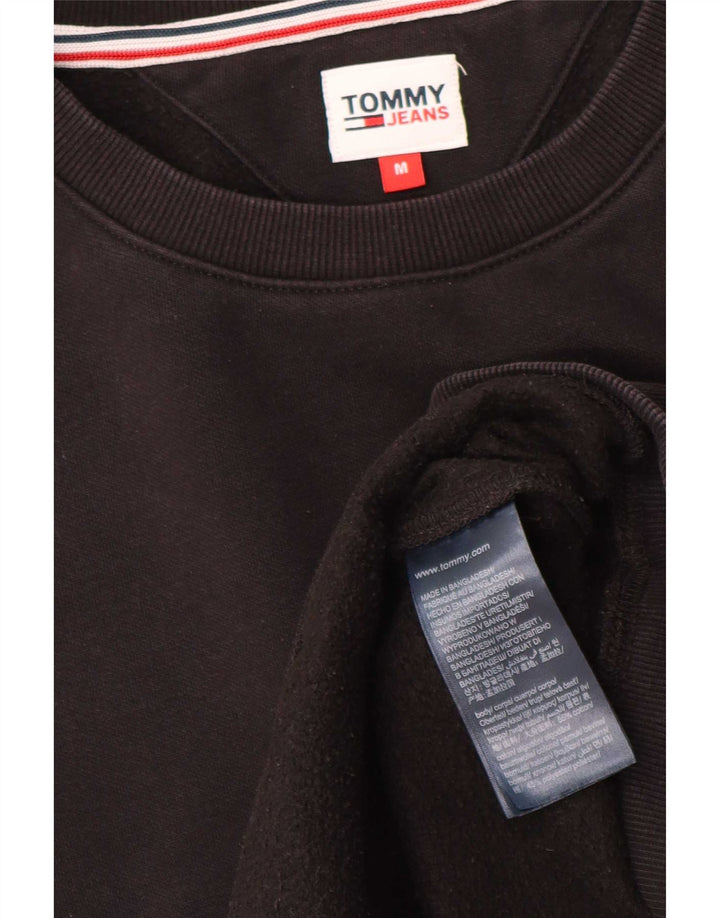 Tommy Hilfiger Dame Sweatshirt Jumper UK 14 Medium Sort Bomuld