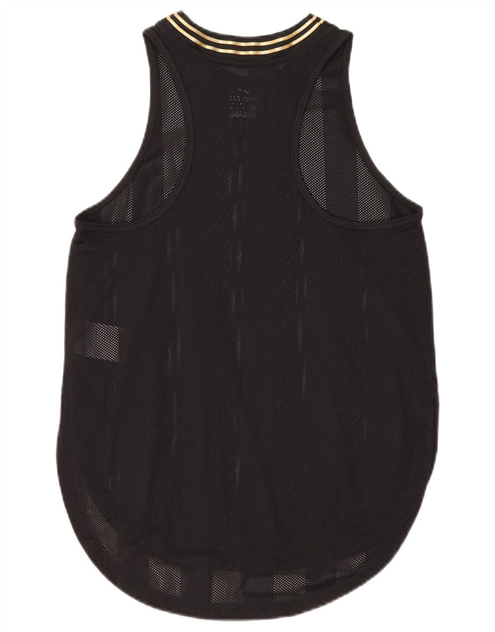 Nike Dame Dri Fit Vest Top UK 10 Small Black Nylon