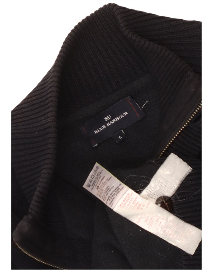 Marks & Spencer Herre Blue Harbor Cardigan Sweater Lille marineblå bomuld