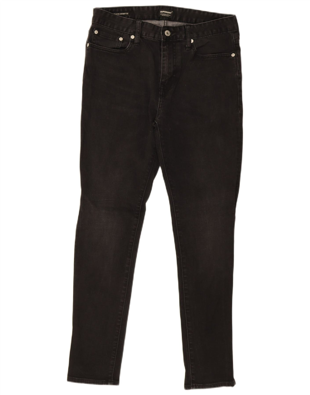 Superdry Skinny Jeans til mænd W32 L32 sort bomuld