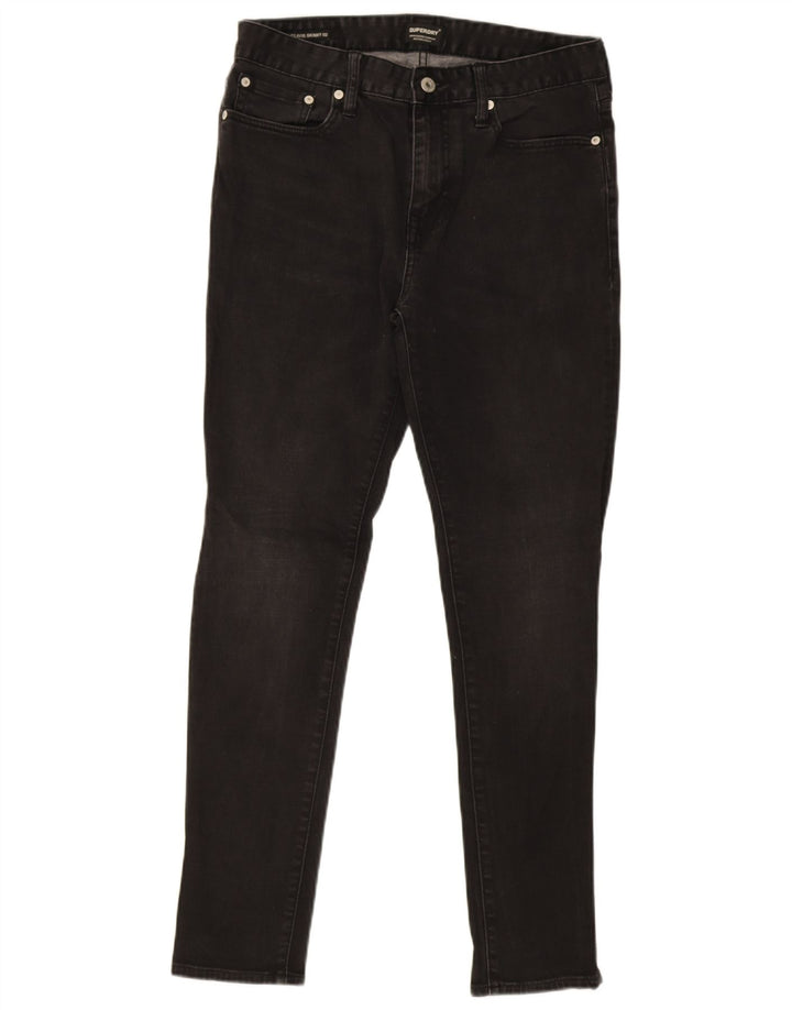 Superdry Skinny Jeans til mænd W32 L32 sort bomuld