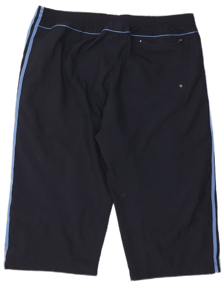 Adidas Herre Bermuda Sport Shorts 2XL Navy Blue Polyester