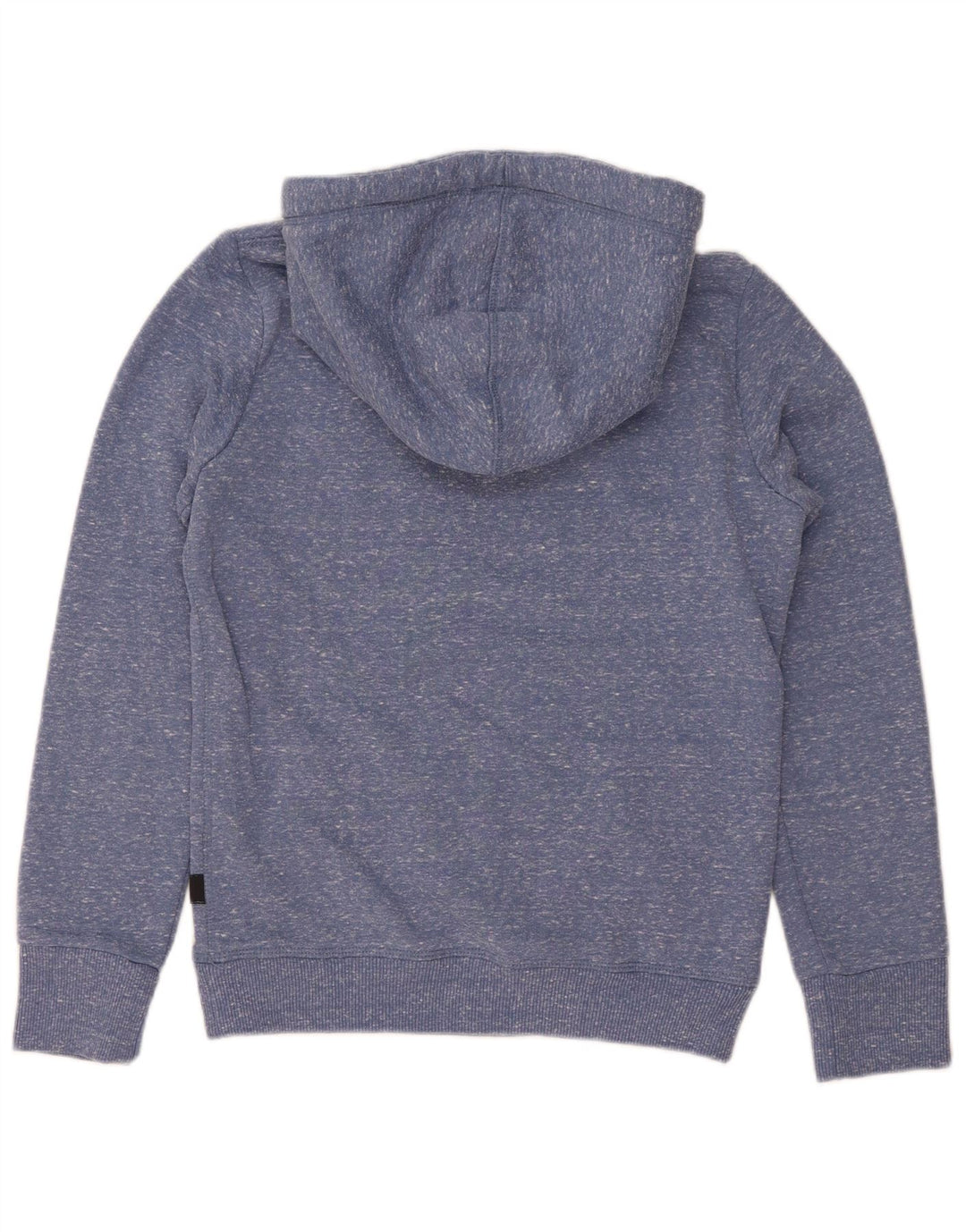 Superdry grafisk hættetrøjetrøje til kvinder UK 8 Small Blue Flecked Polyester