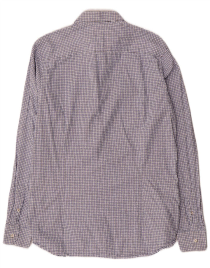 Ted Baker Herreskjorte str. 3 Medium Blue Gingham Cotton