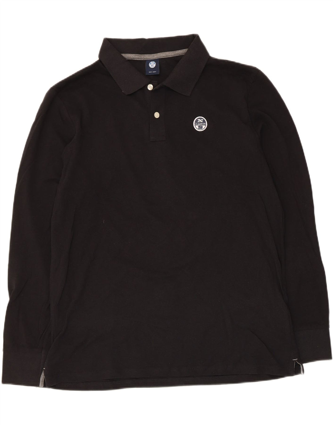 North Sails Langærmet herre poloshirt XL sort bomuld