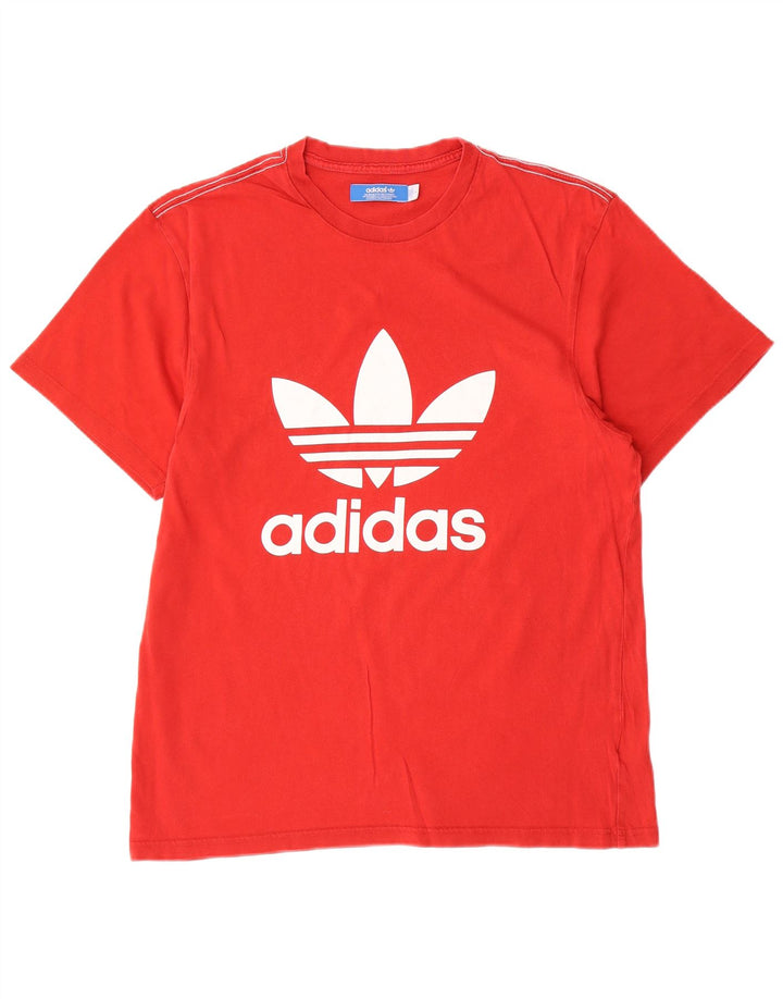 Adidas Grafisk T-shirt top til mænd, stor rød bomuld