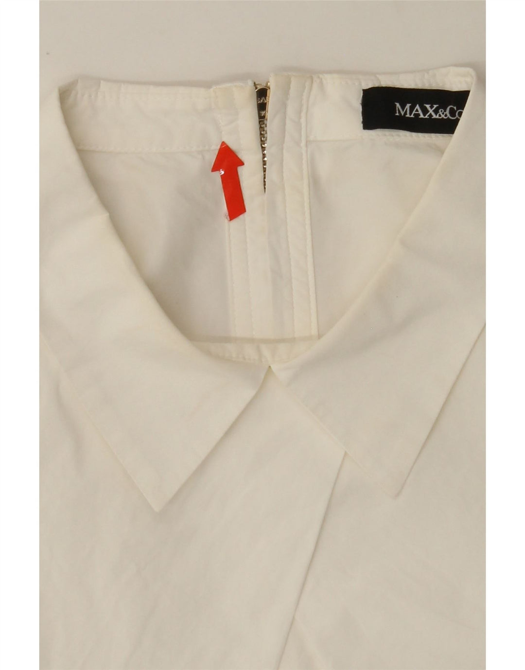 MAX & CO. Womens Pullover Shirt Blouse UK 12 Medium White Vintage Max & Co. and Second-Hand Max & Co. from Messina Hembry 