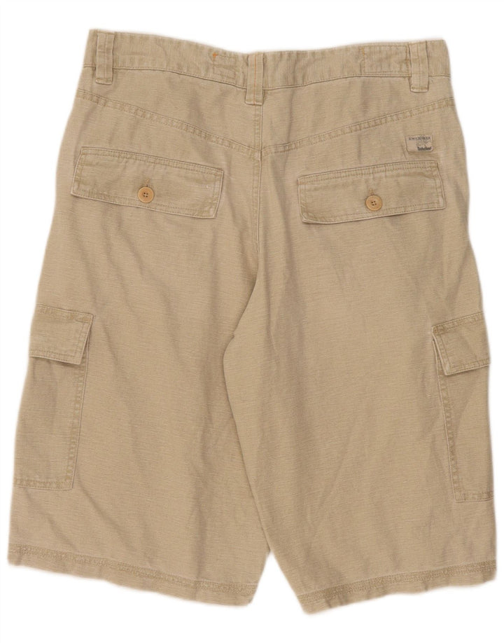 Timberland Herre Cargo Shorts W34 Stor Beige Bomuld