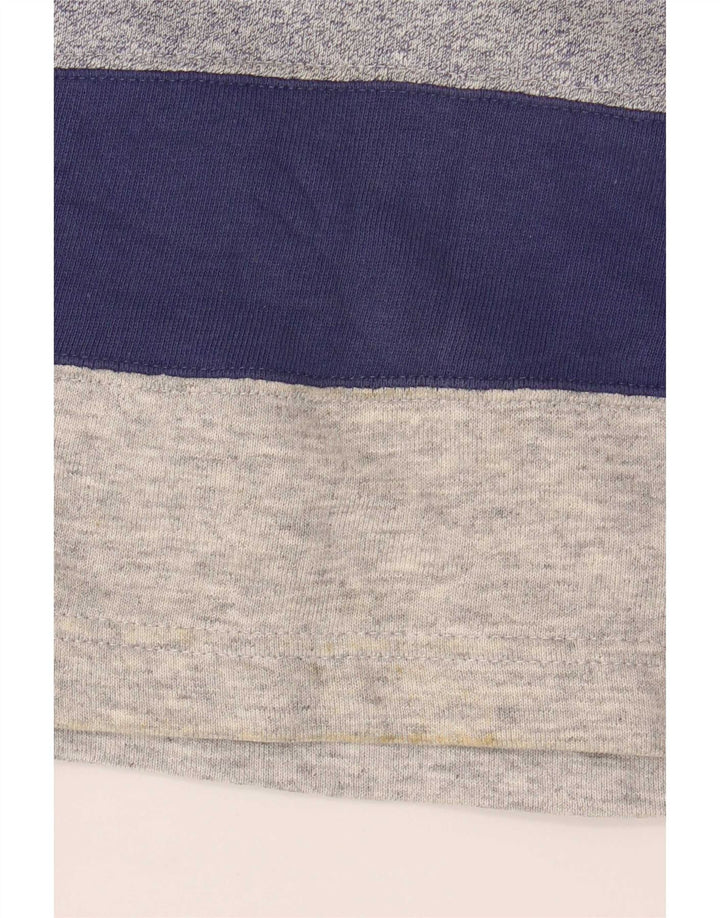 Gymnasium Herre Grafisk Sweatshirt Jumper Large Blue Colourblock