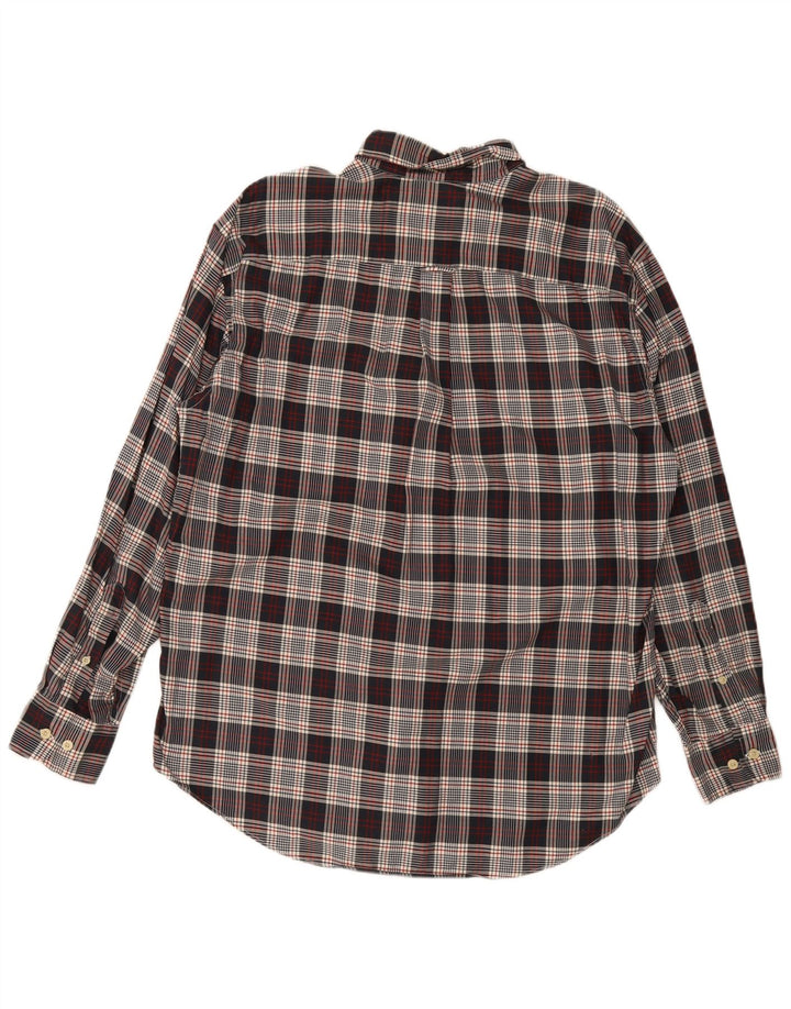 Nautica Herre Regular Fit skjorte Stor marineblå plaid bomuld