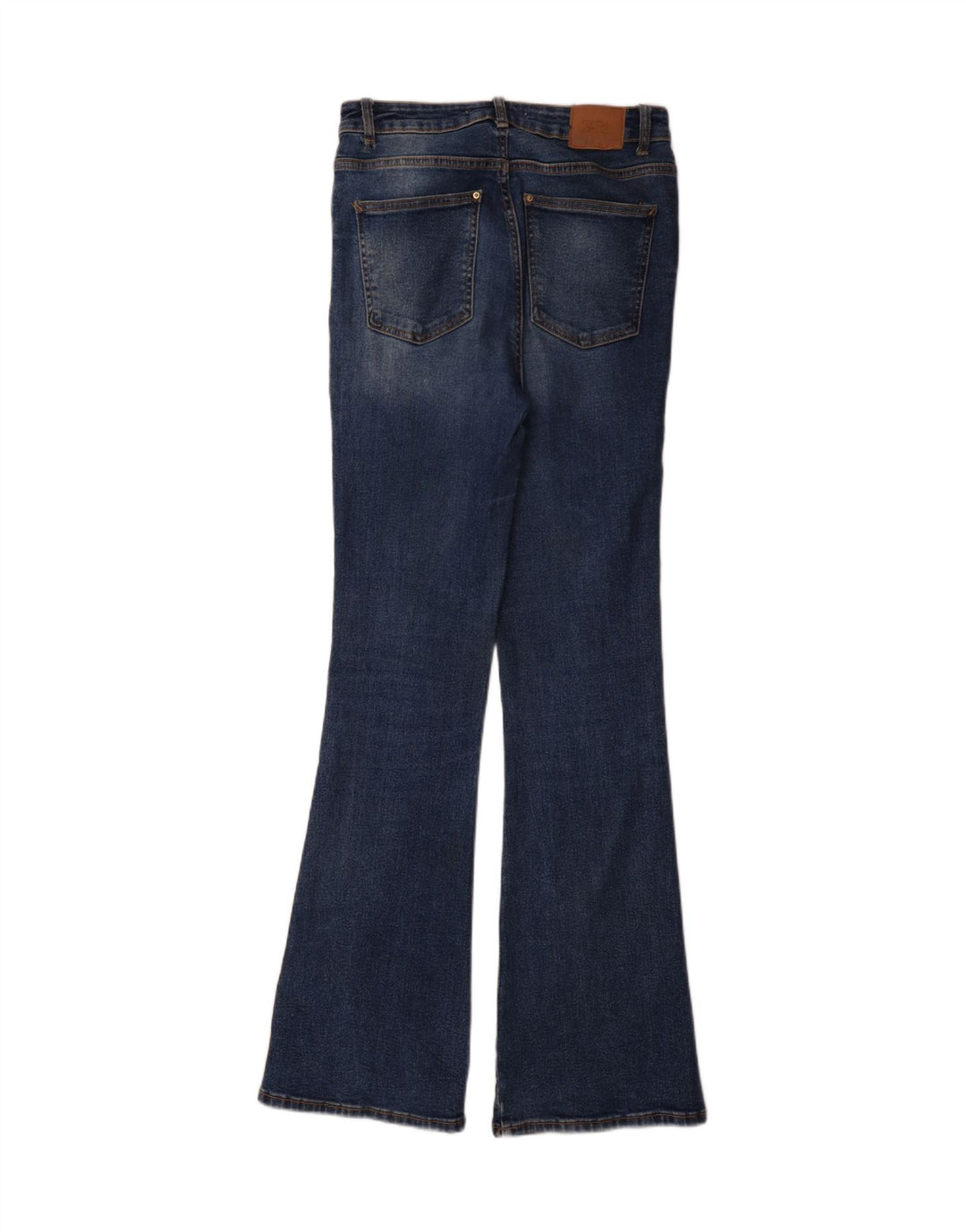 Zara Dame Flared Jeans EU 38 Small W28 L34 Blå Bomuld