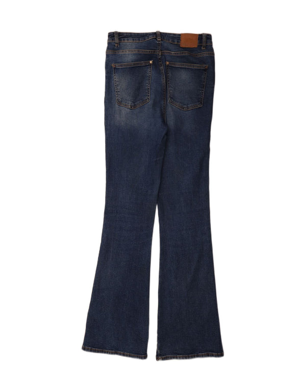 Zara Dame Flared Jeans EU 38 Small W28 L34 Blå Bomuld