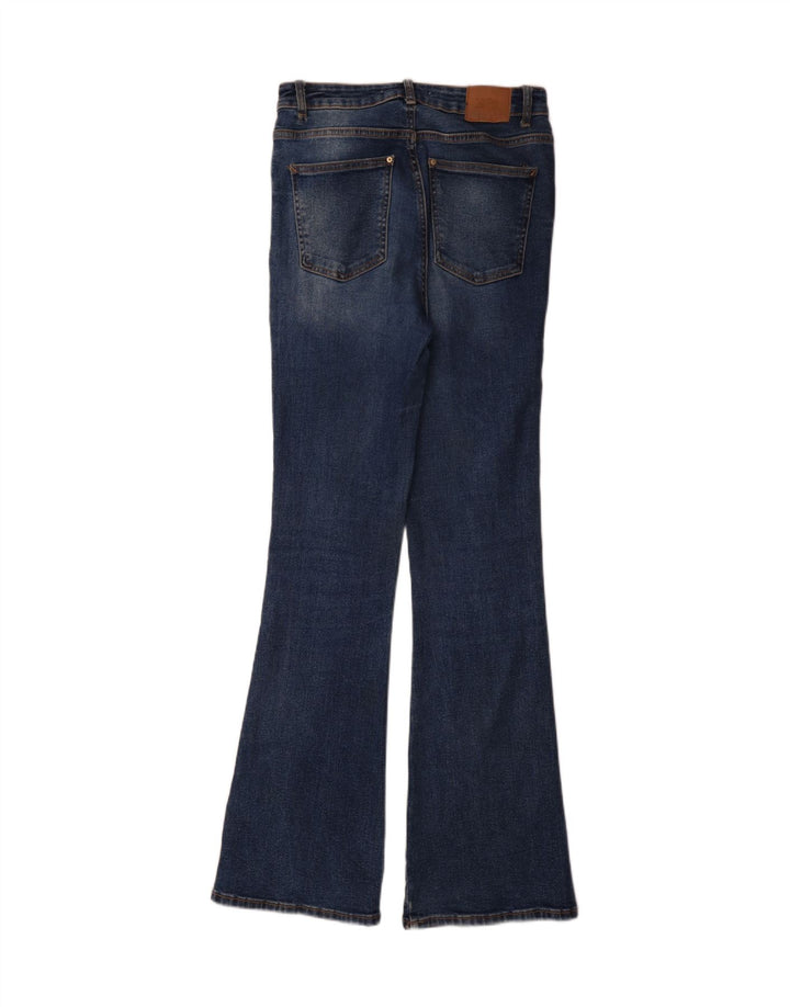 Zara Dame Flared Jeans EU 38 Small W28 L34 Blå Bomuld