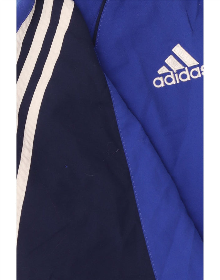 Adidas Herre grafisk træningsdragt Topjakke UK 40/42 Medium Blue Colourblock