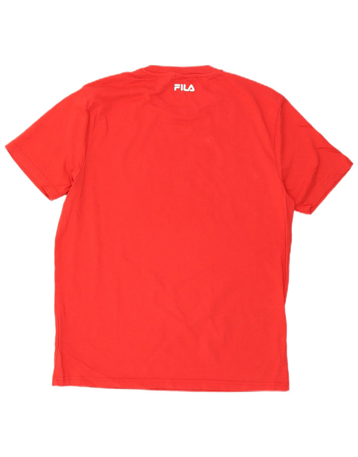Fila Herre Grafisk T-Shirt Top XL Rød