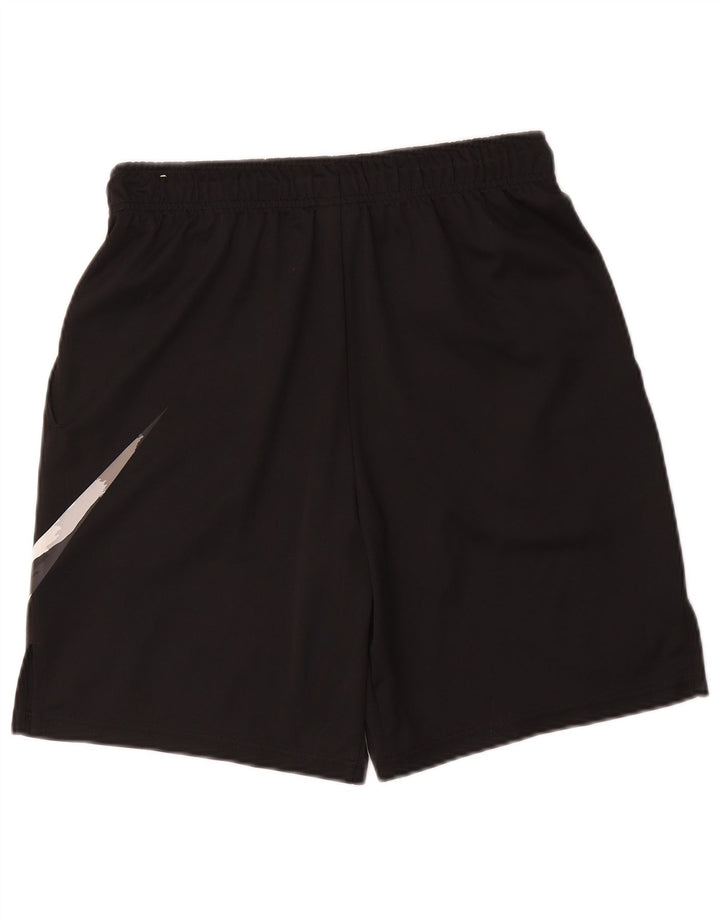 Nike Herre Dri Fit grafiske sportsshorts, lille sort