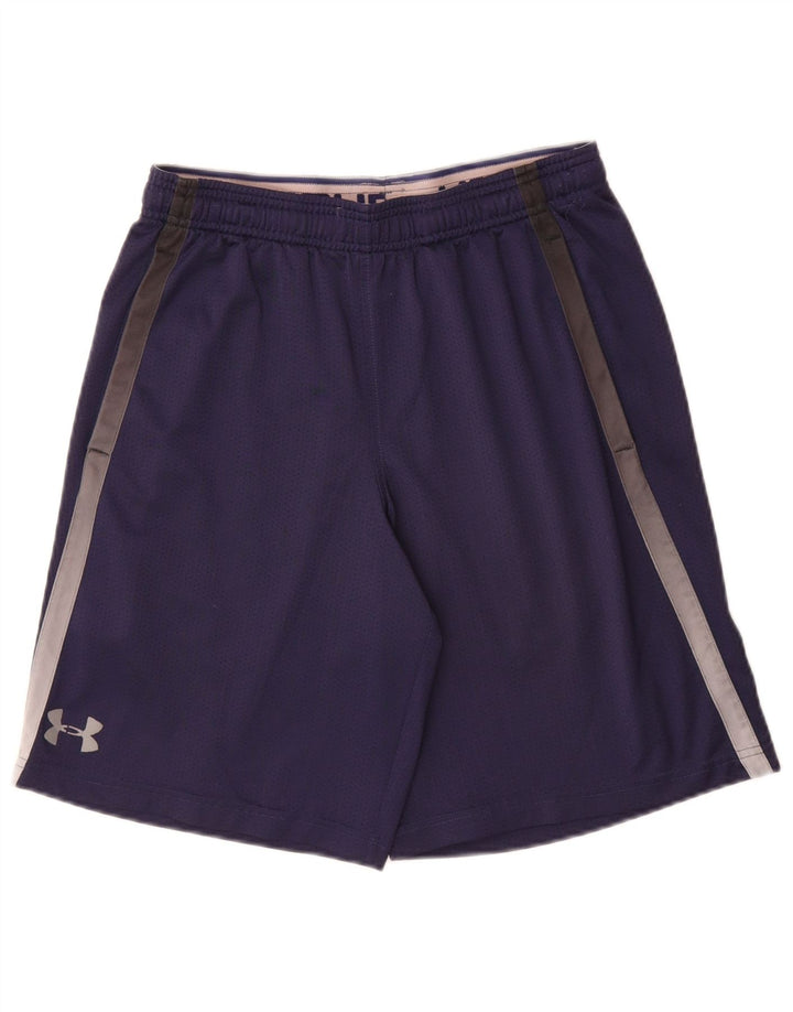 Under Armour Herre Heat Gear Sport Shorts Medium Navy Blue Polyester